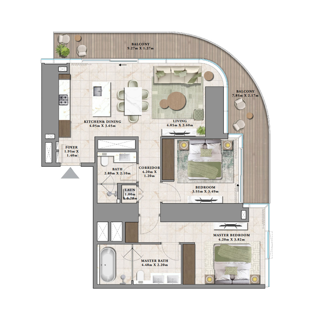 2-BR Apartments