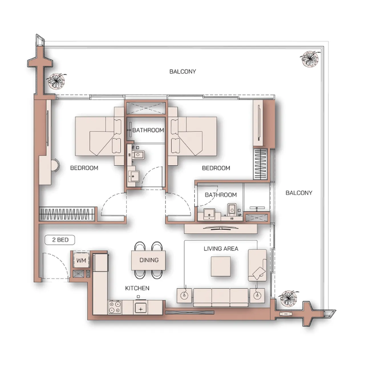 2-BR Apartments