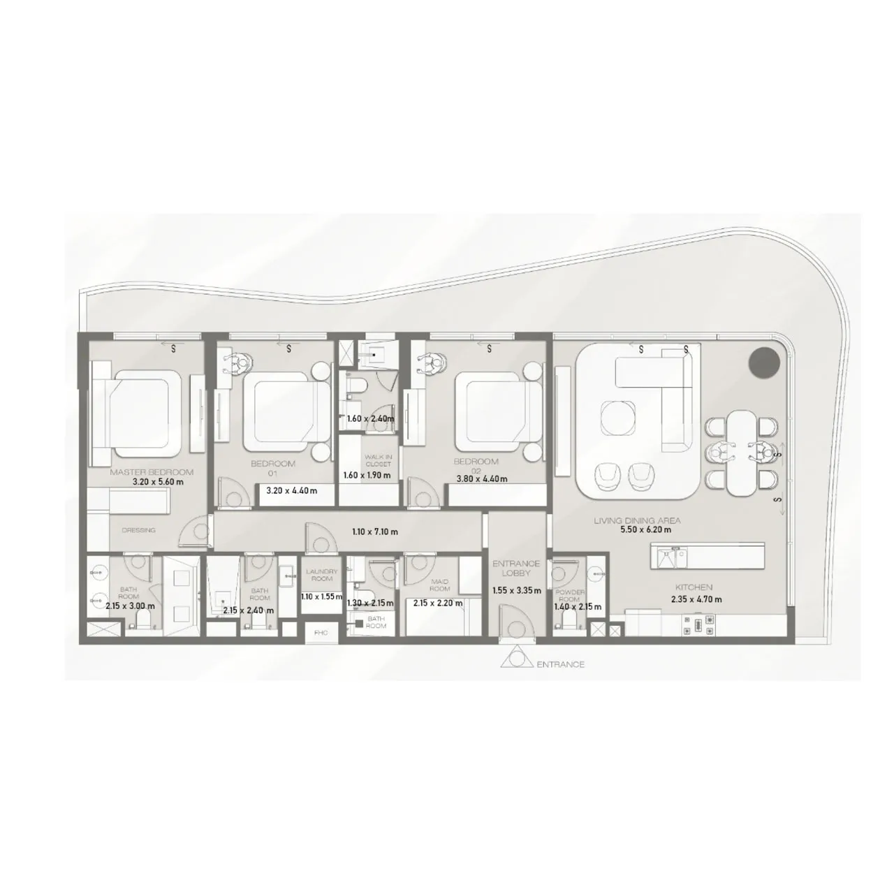 3-BR Apartments