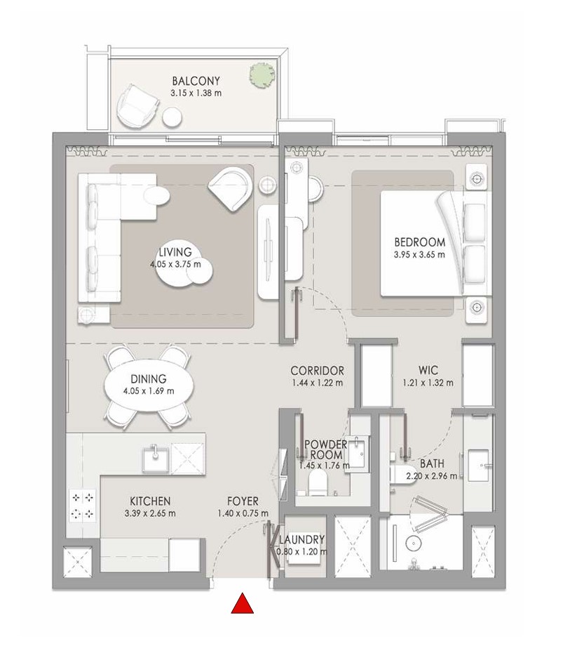 1-BR Apartments