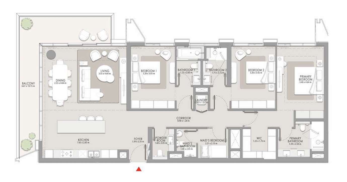 3-BR Apartments