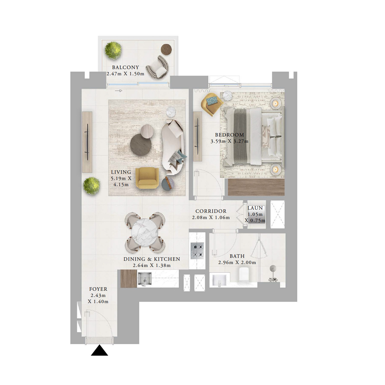 1-BR Apartments