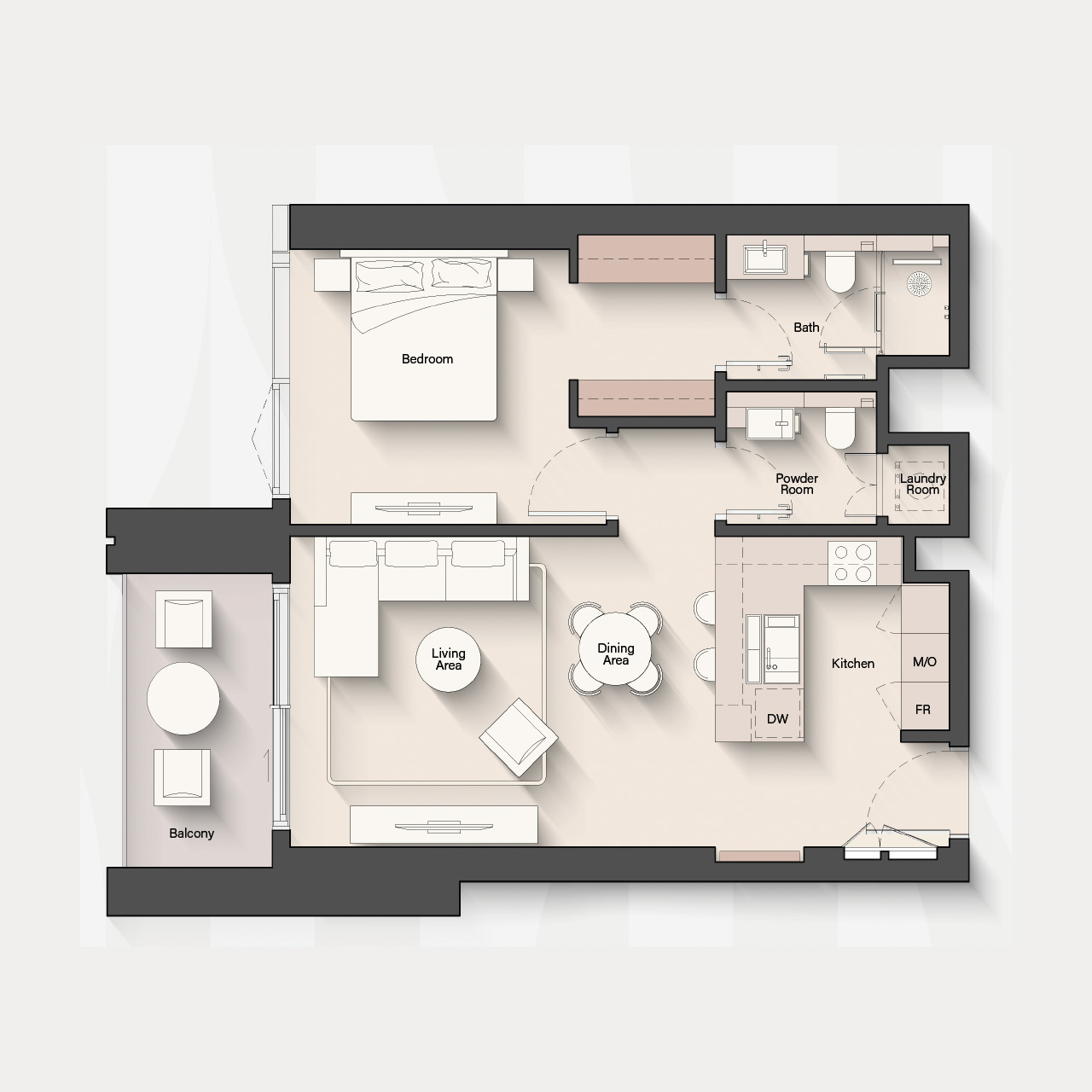 1-BR Apartments