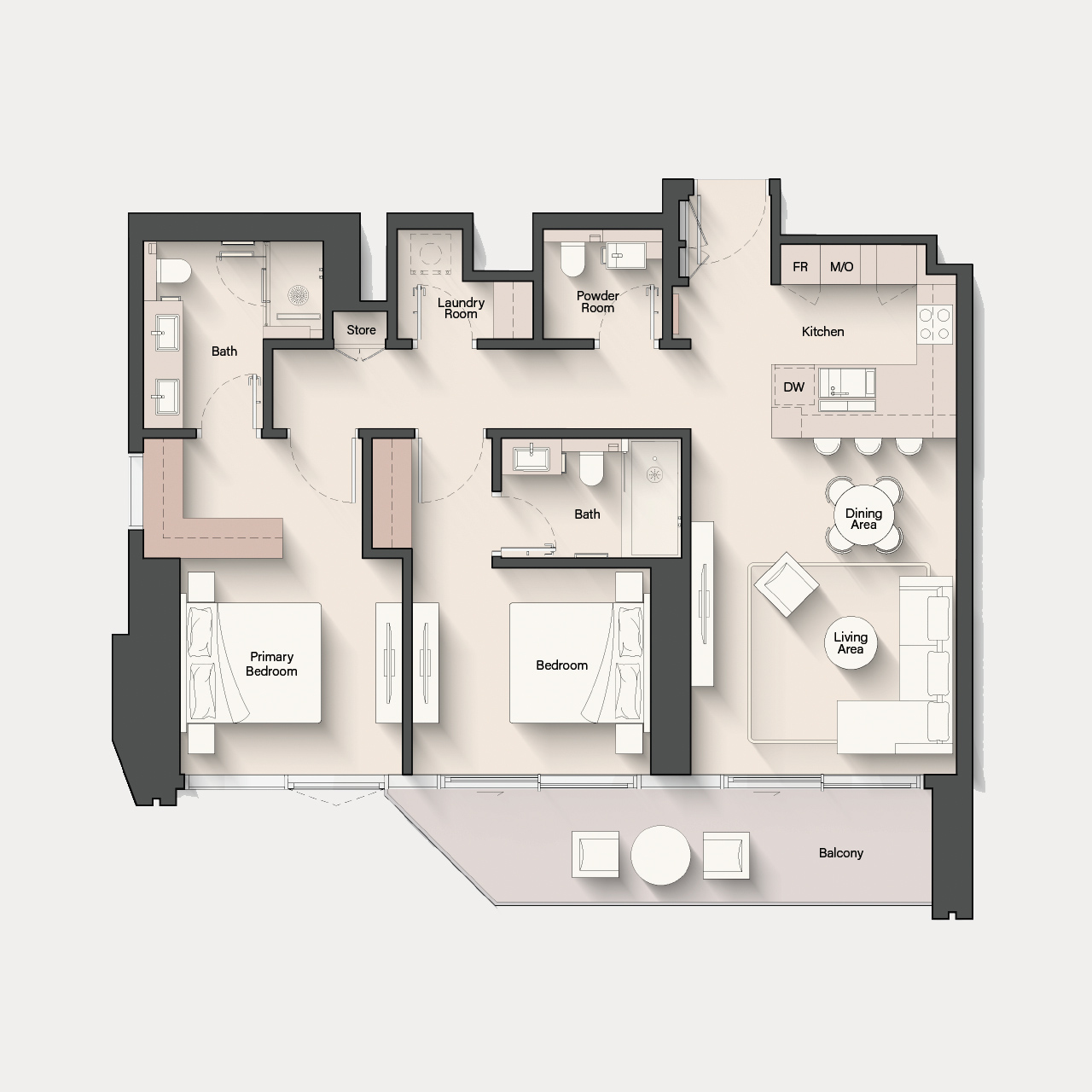 2-BR Apartments