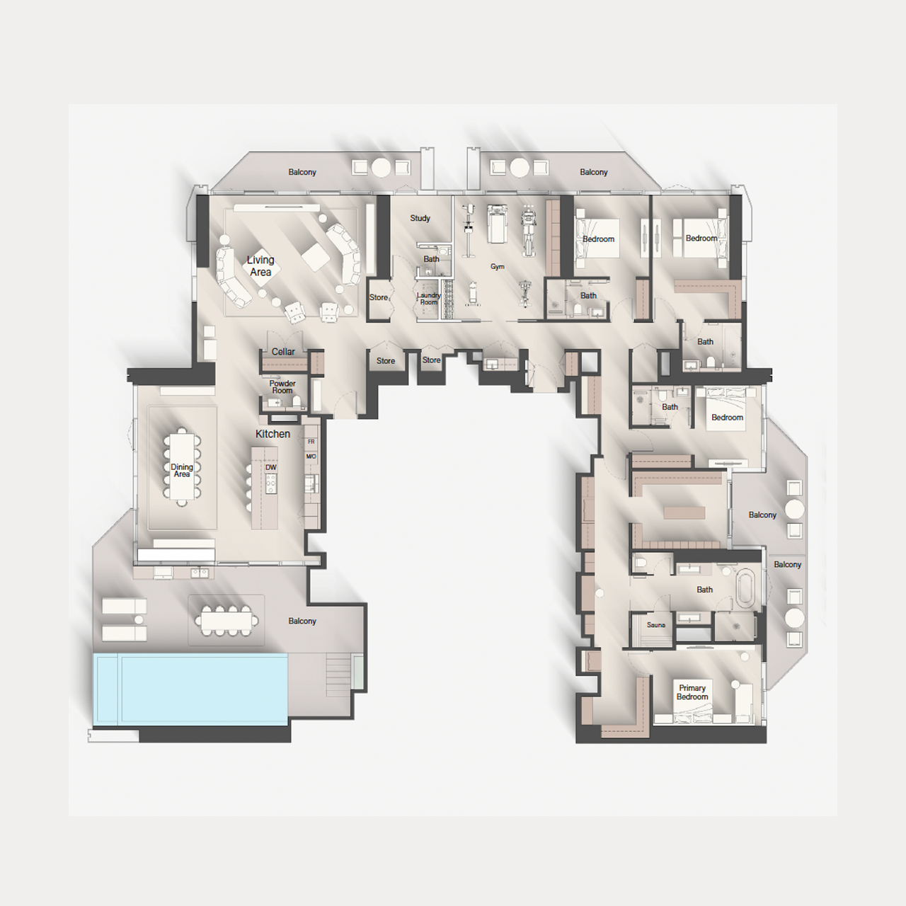 4-BR Penthouse