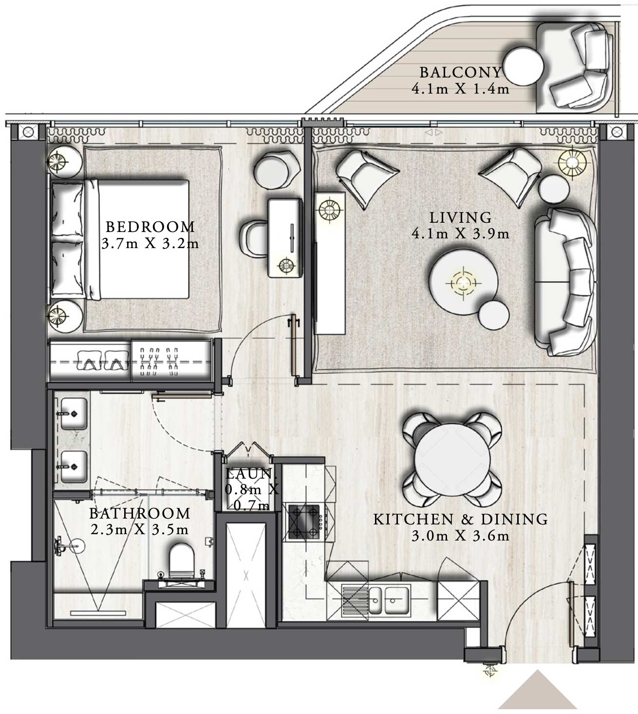 1-Bedroom Units