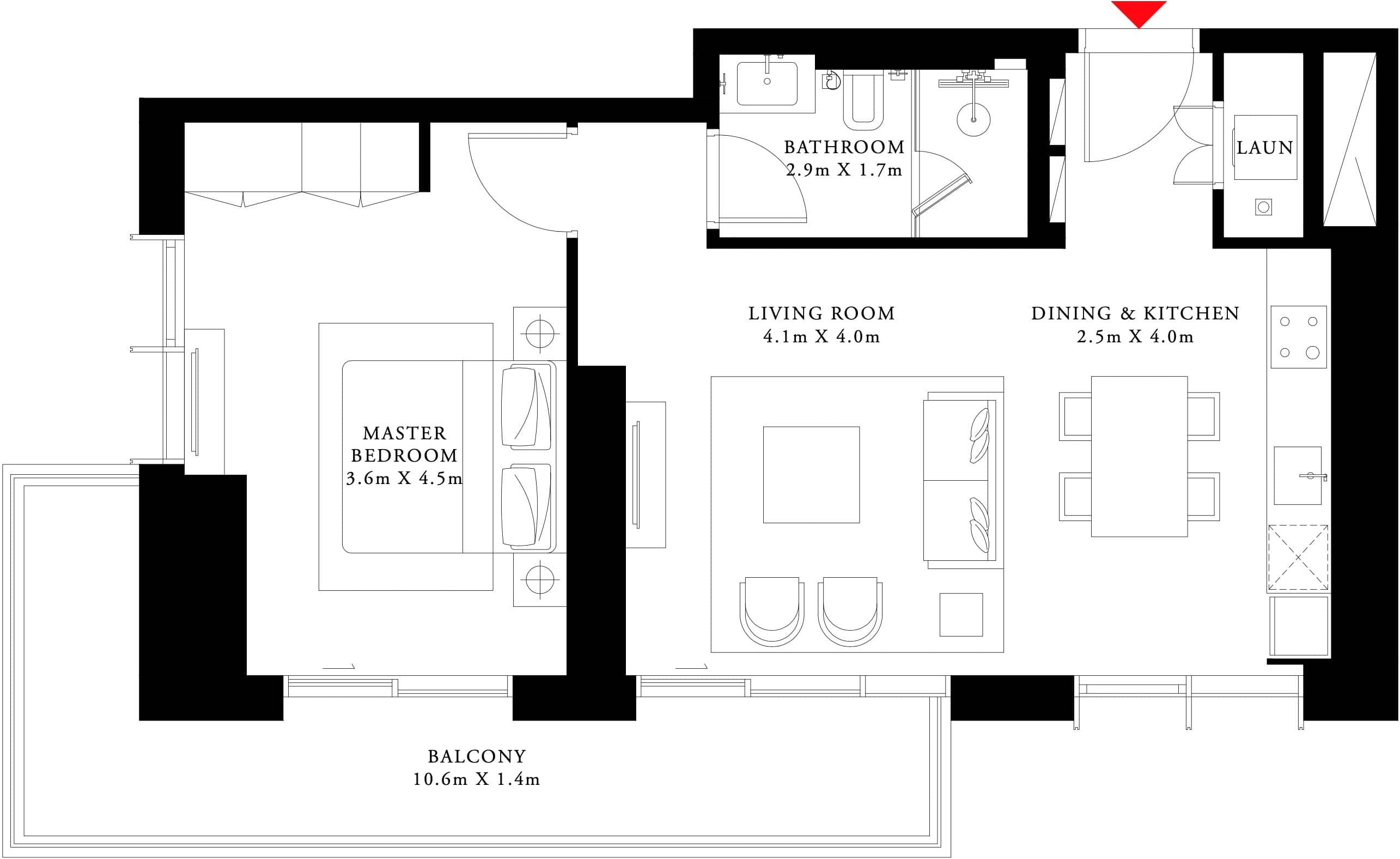 Type 1-Bedroom Apartment