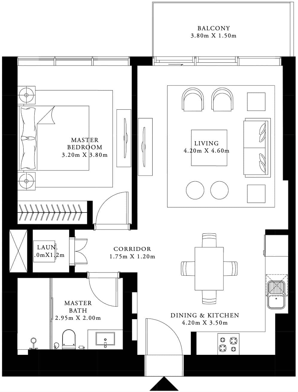 1BR Unit in Grand Bleu Tower I
