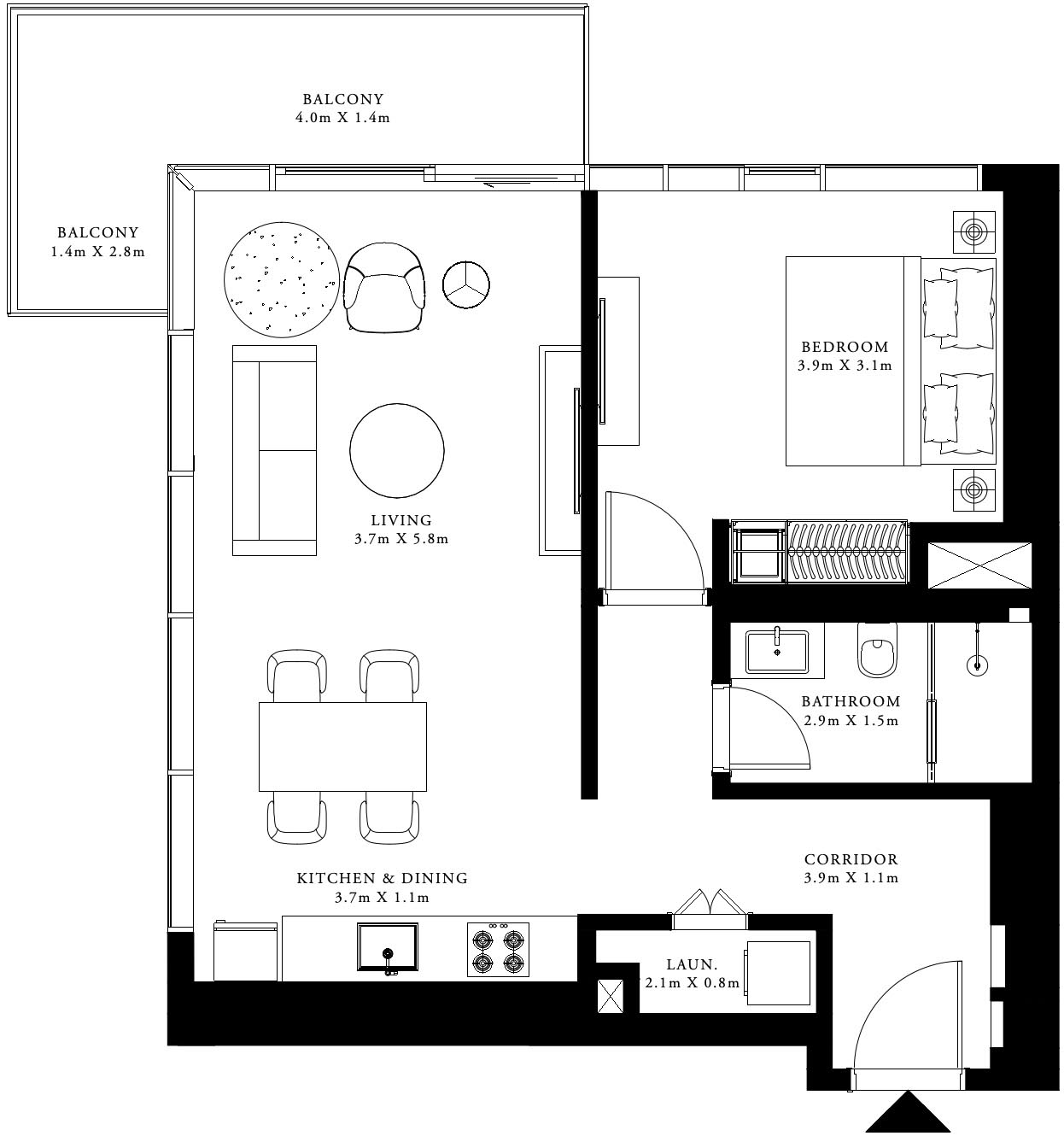 1BR Unit in Grand Bleu Tower II