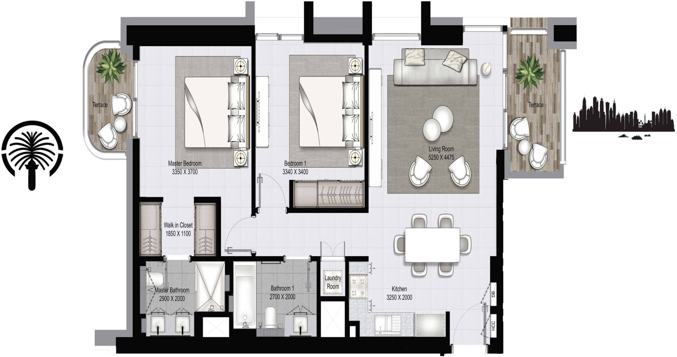 2-Bedroom Apartment