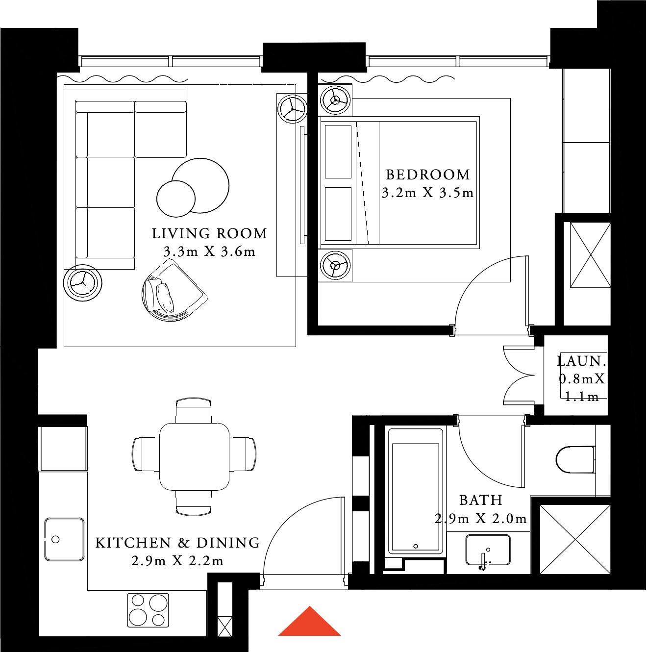 1-Bedroom Apartment