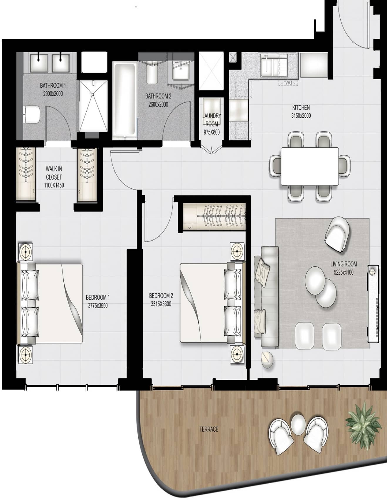 2-Bedroom Apartment