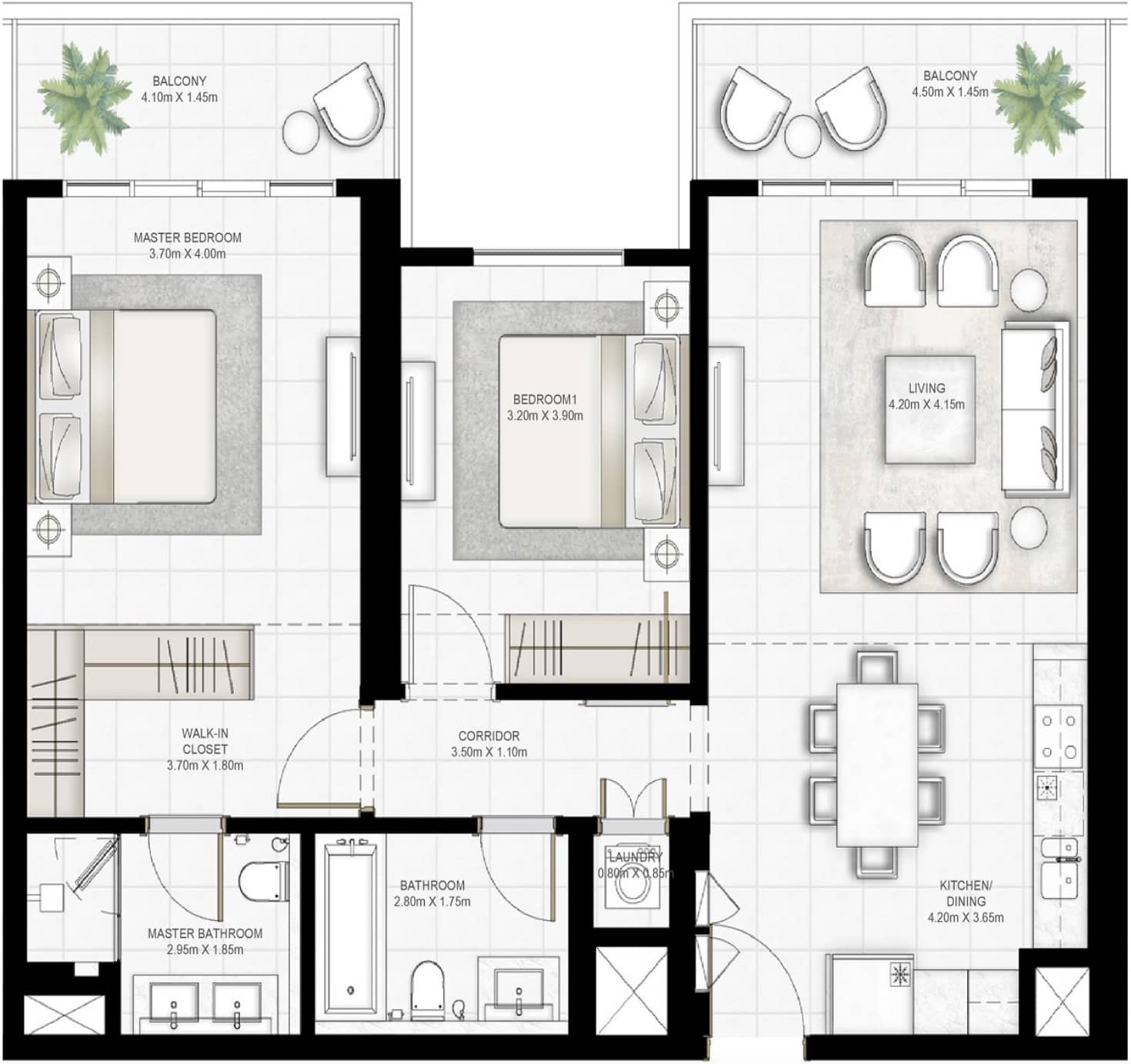 Sunrise Bay 2BR Apartment