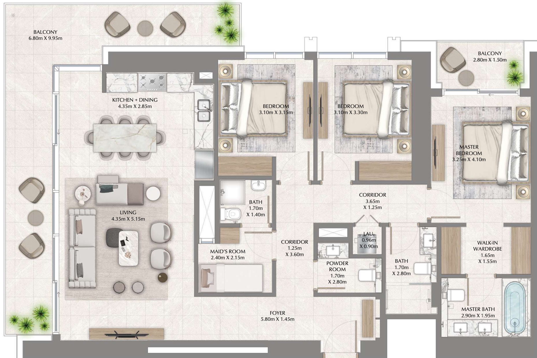 3-Bedroom Unit