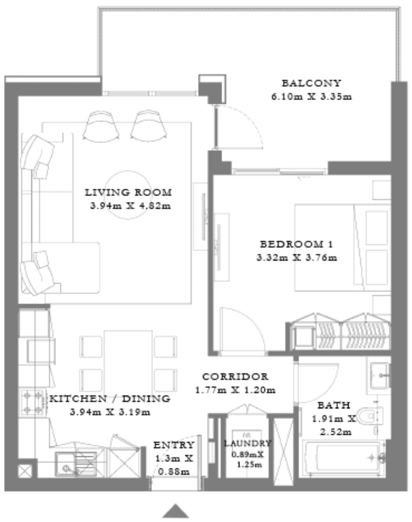 1-Bedroom Units