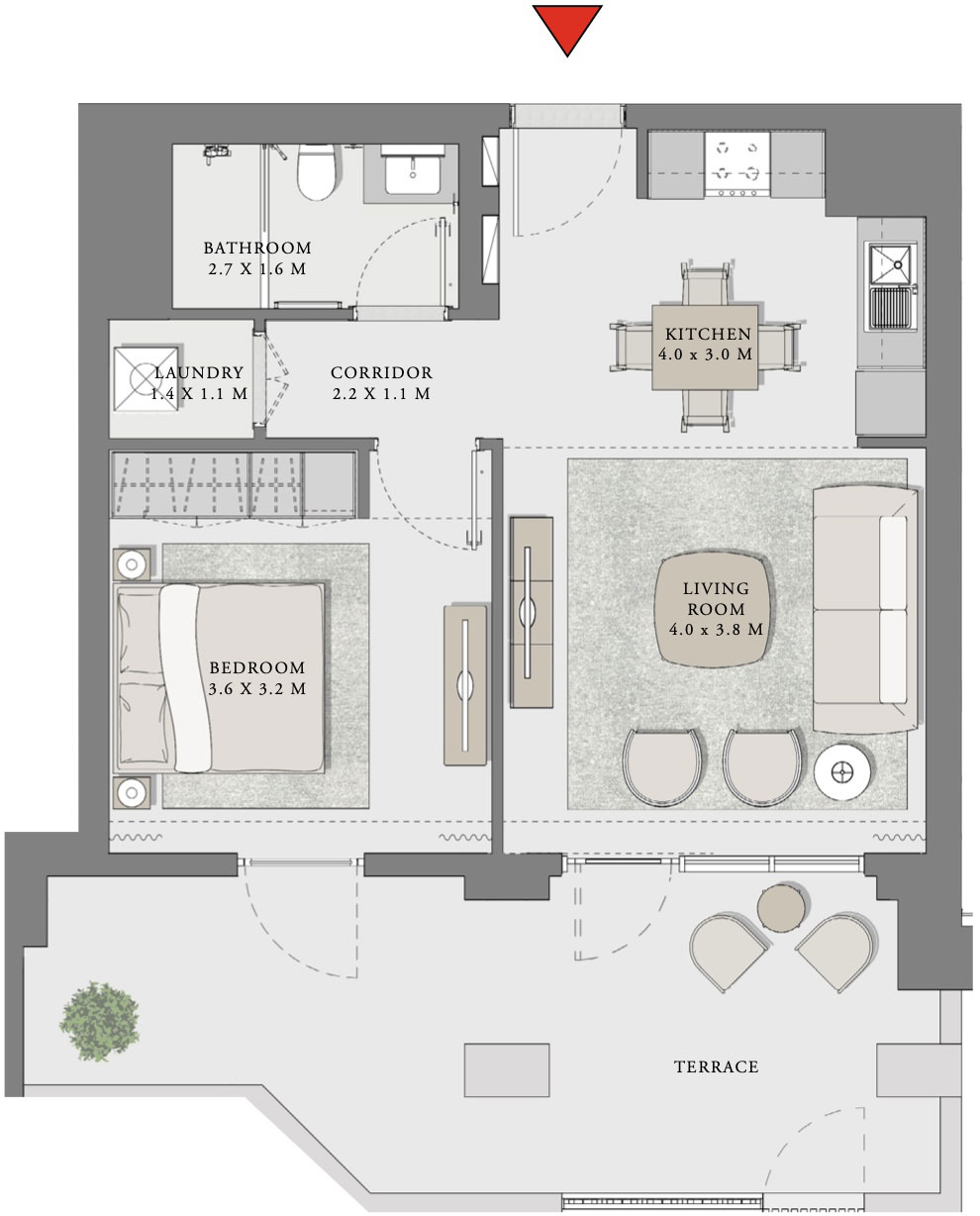 1-Bedroom Apartment