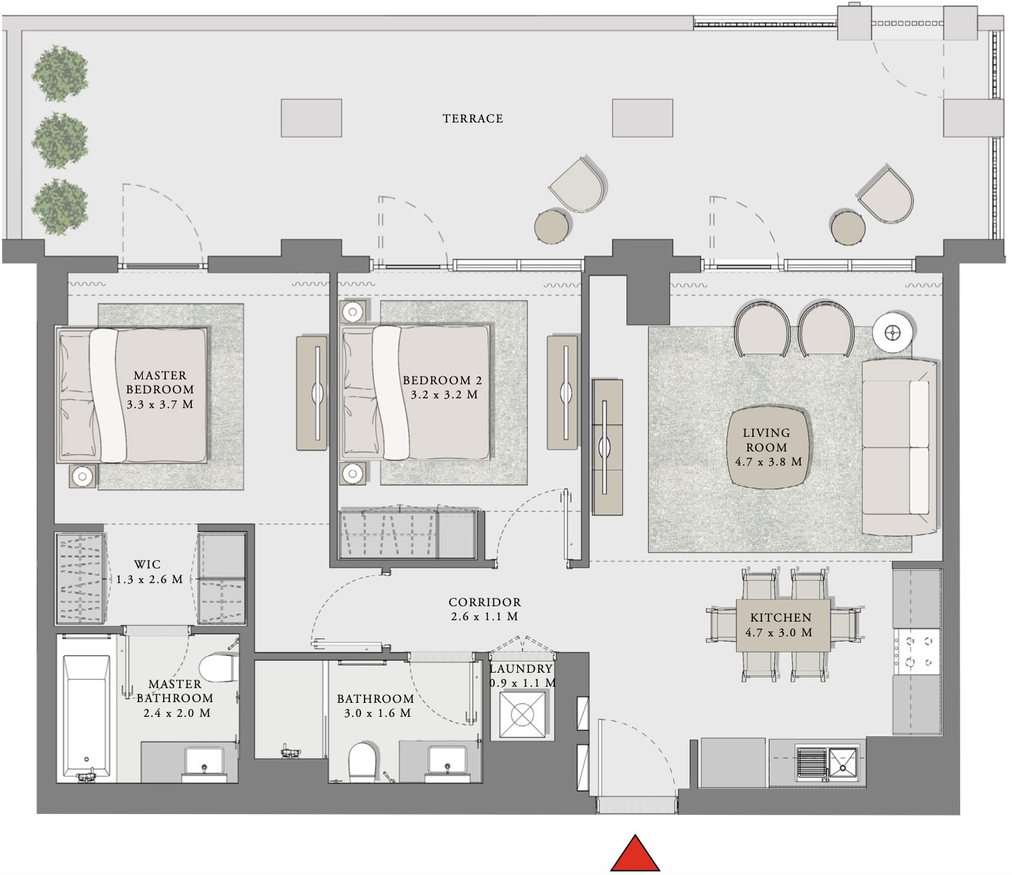 2-Bedroom Apartment