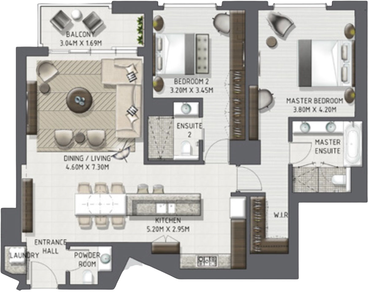 2-Bedroom Apartment