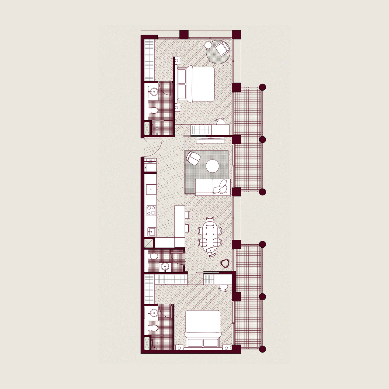 2-BR Apartments