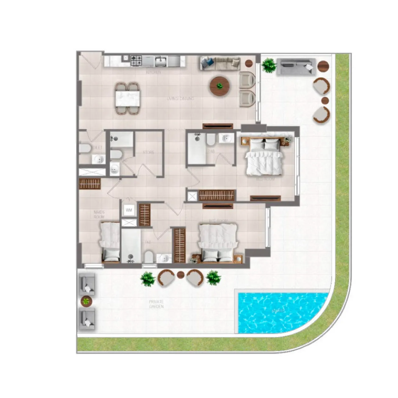 2-BR Apartments