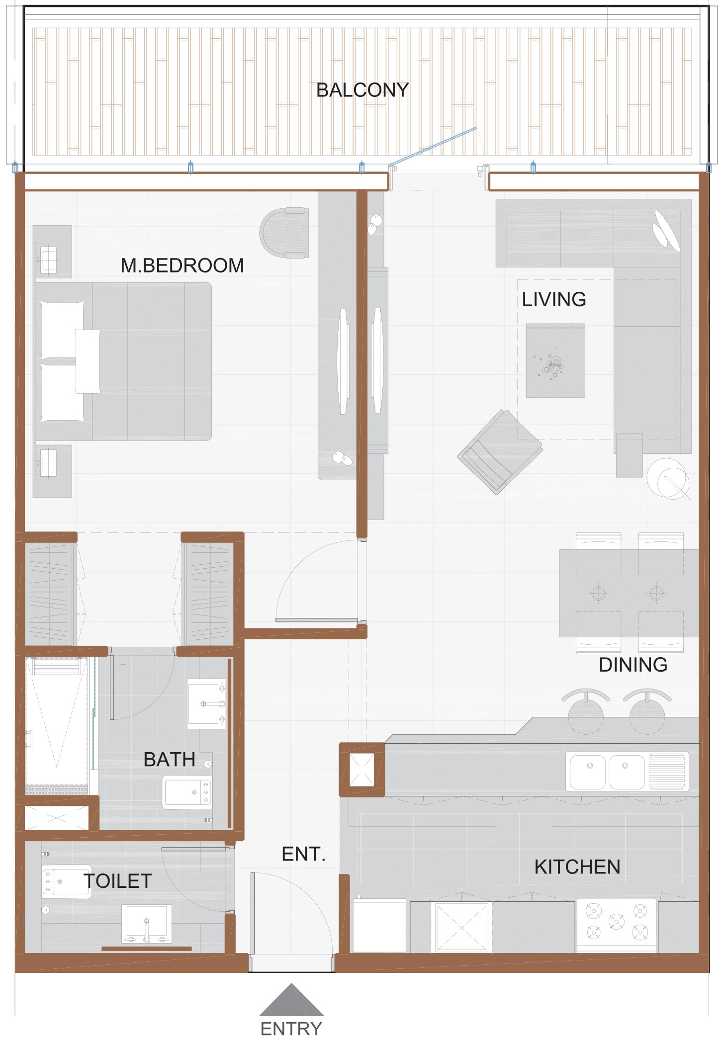 1-Bedroom Unit