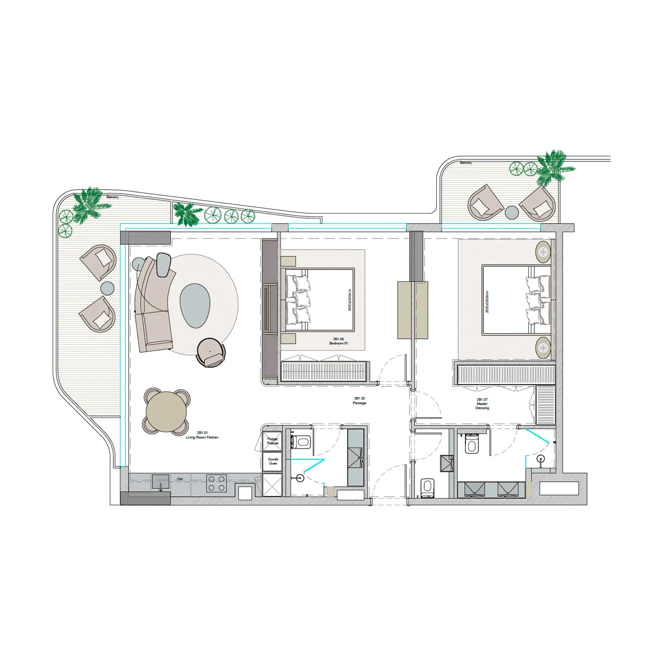 2-BR Apartments