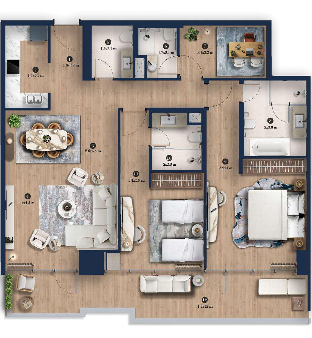 2-BR Apartments
