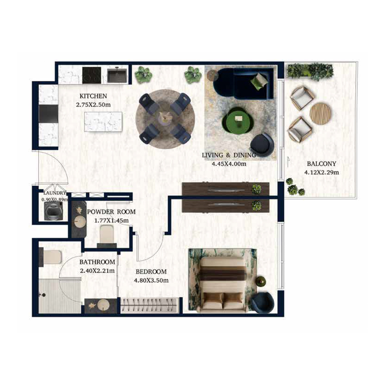 1-BR Apartments