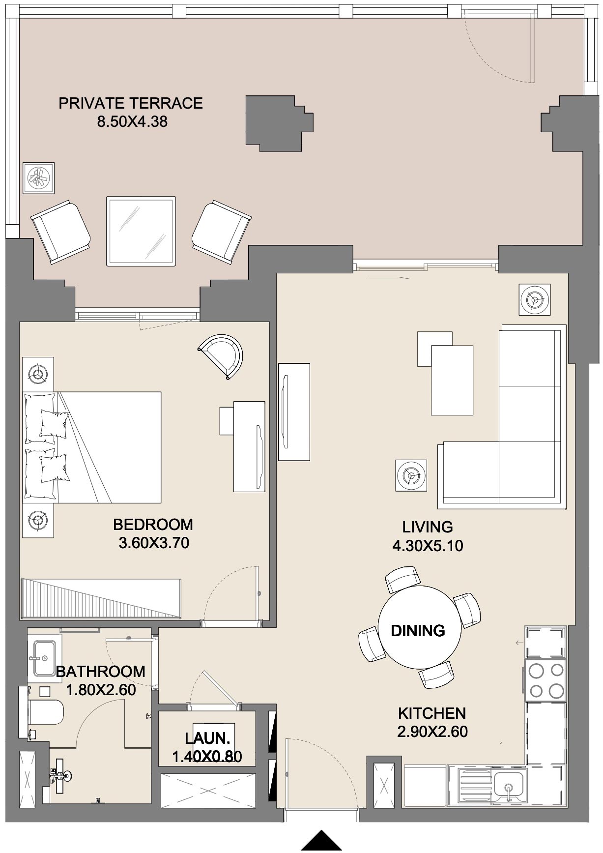 1-Bedroom Apartment