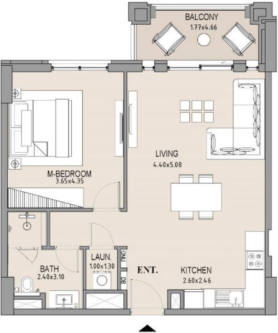 1-Bedroom Apartment
