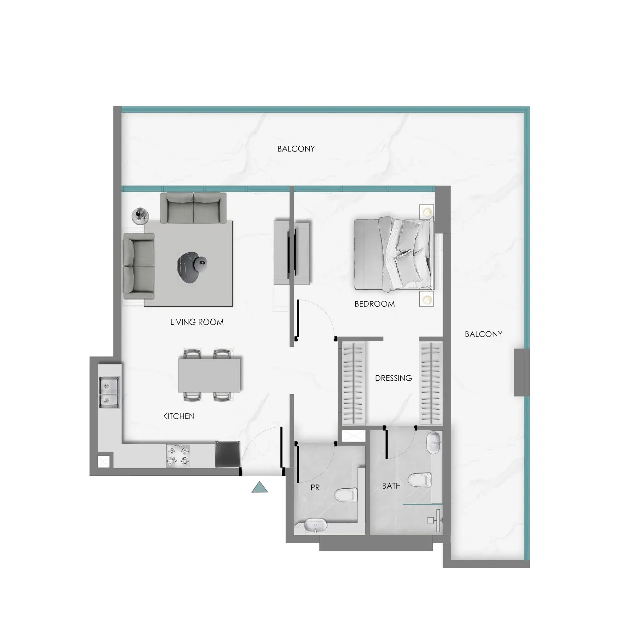 1-BR Apartments