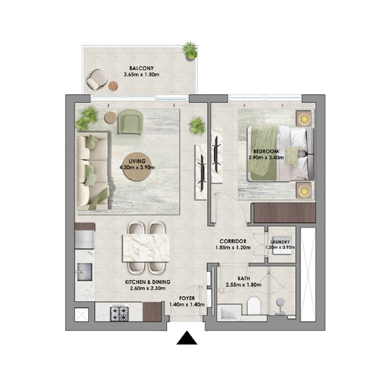 1-BR Apartments