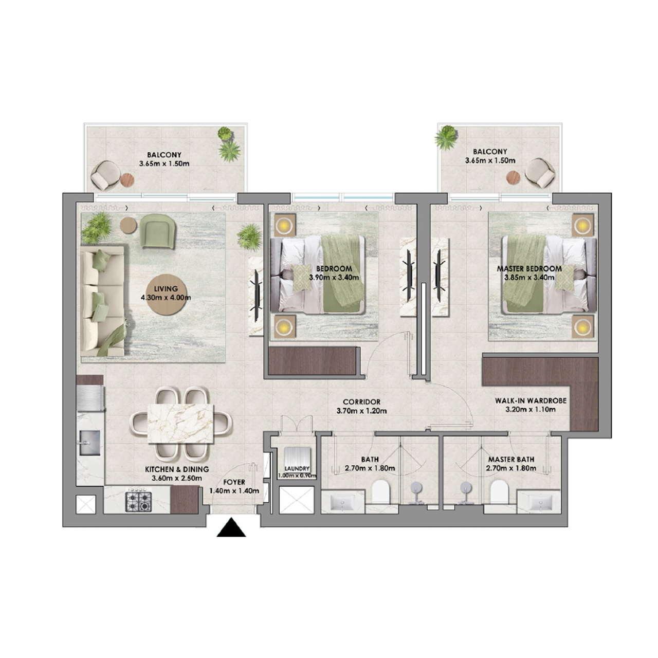 2-BR Apartments