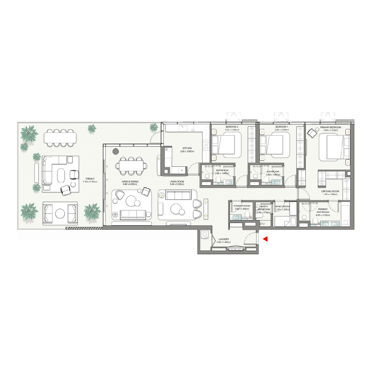 3-BR Apartments