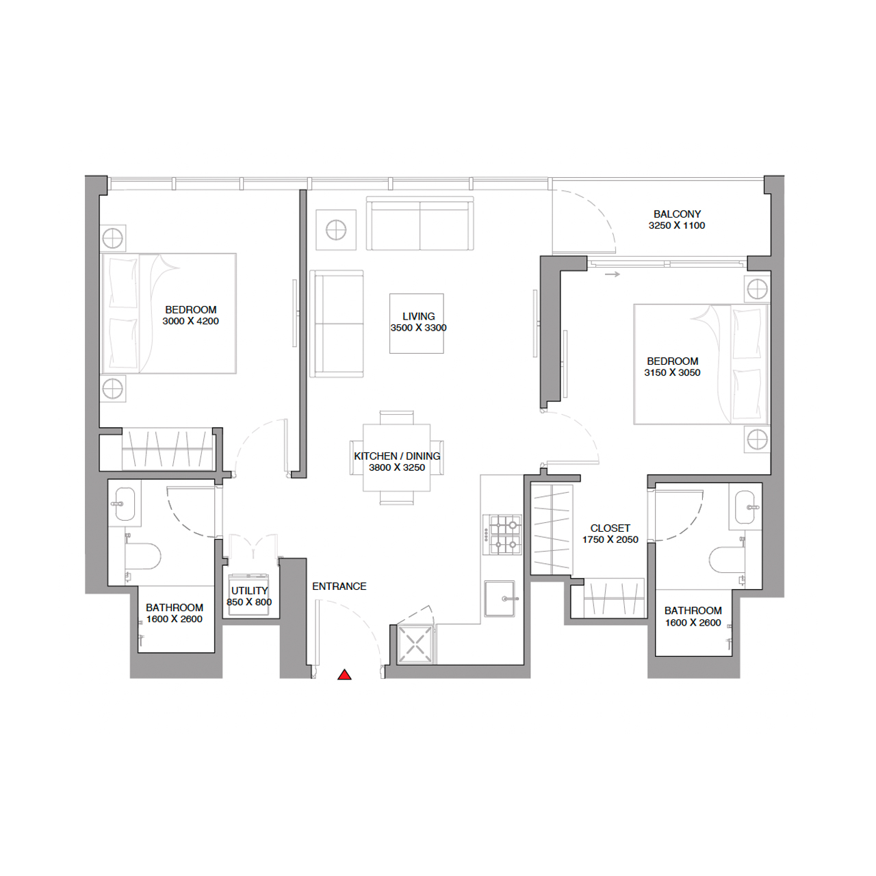 2-BR Apartments
