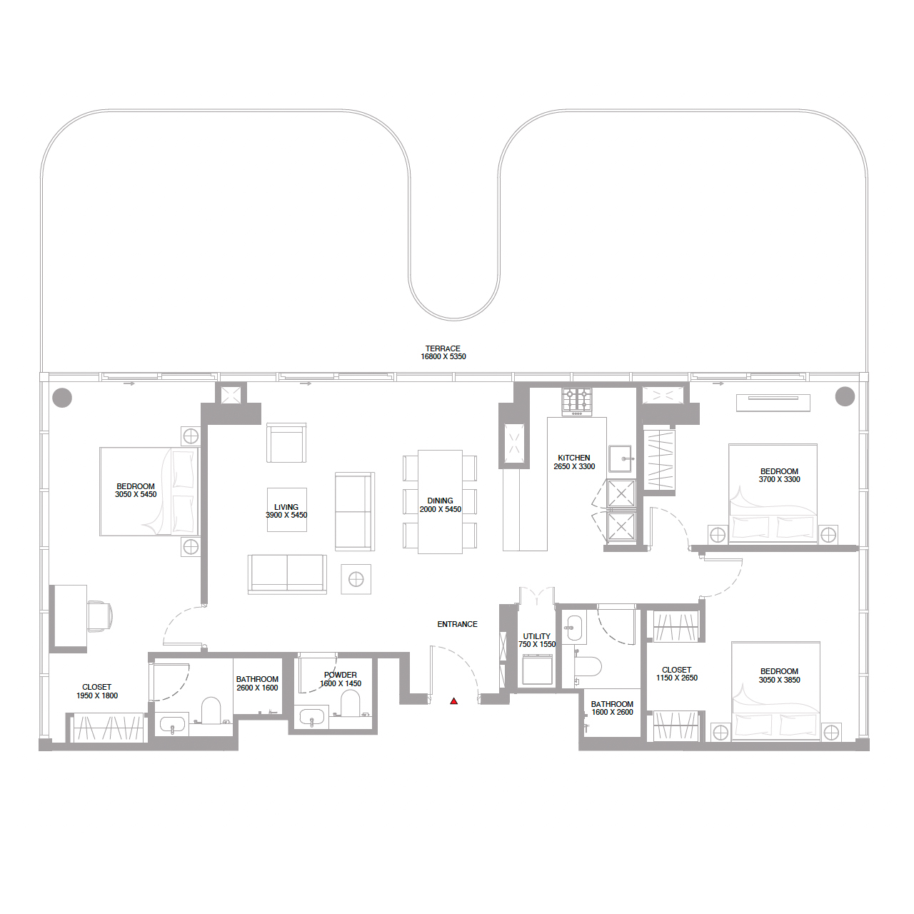 3-BR Apartments