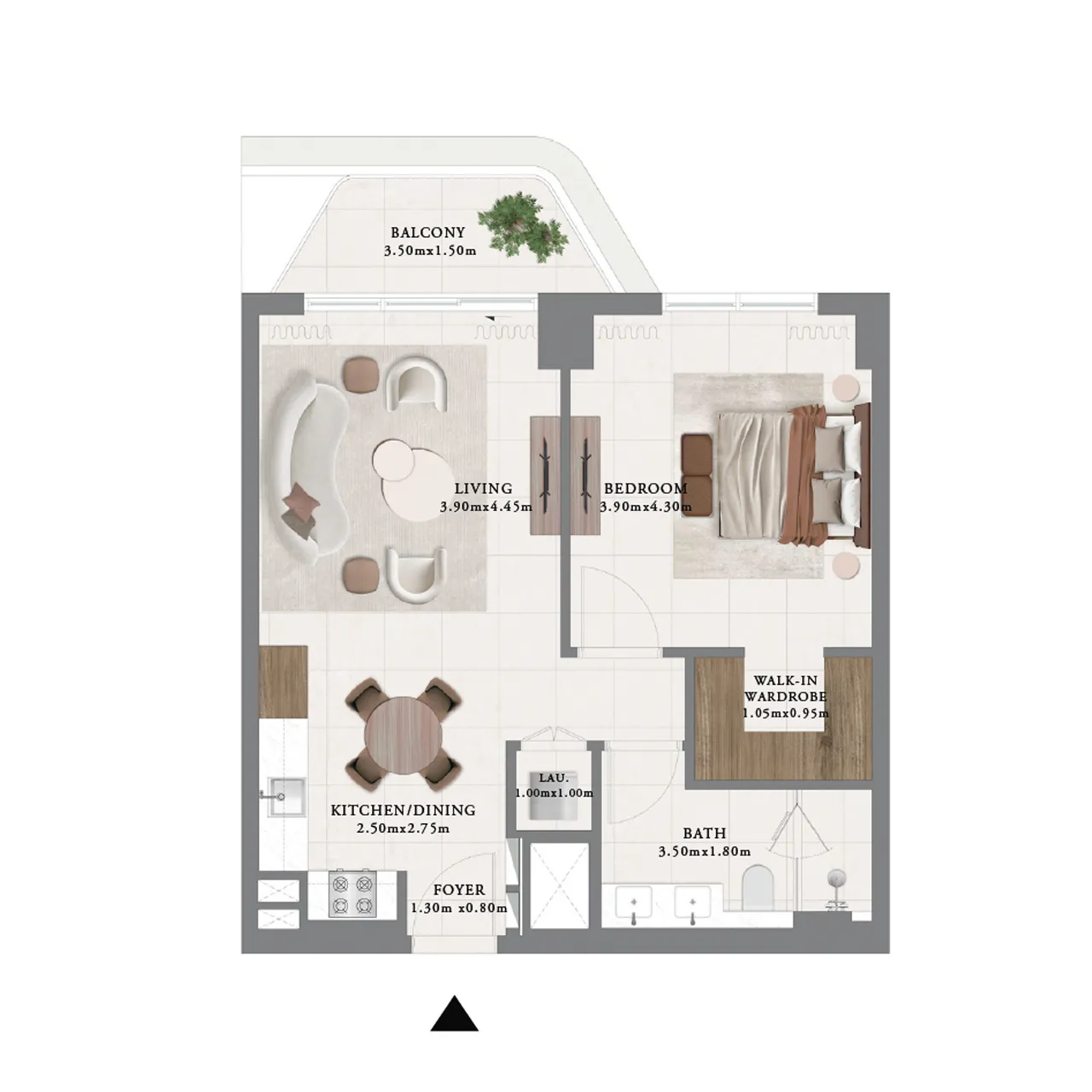 1-BR apartment