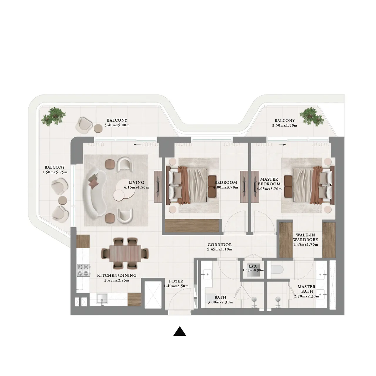 2-BR apartment