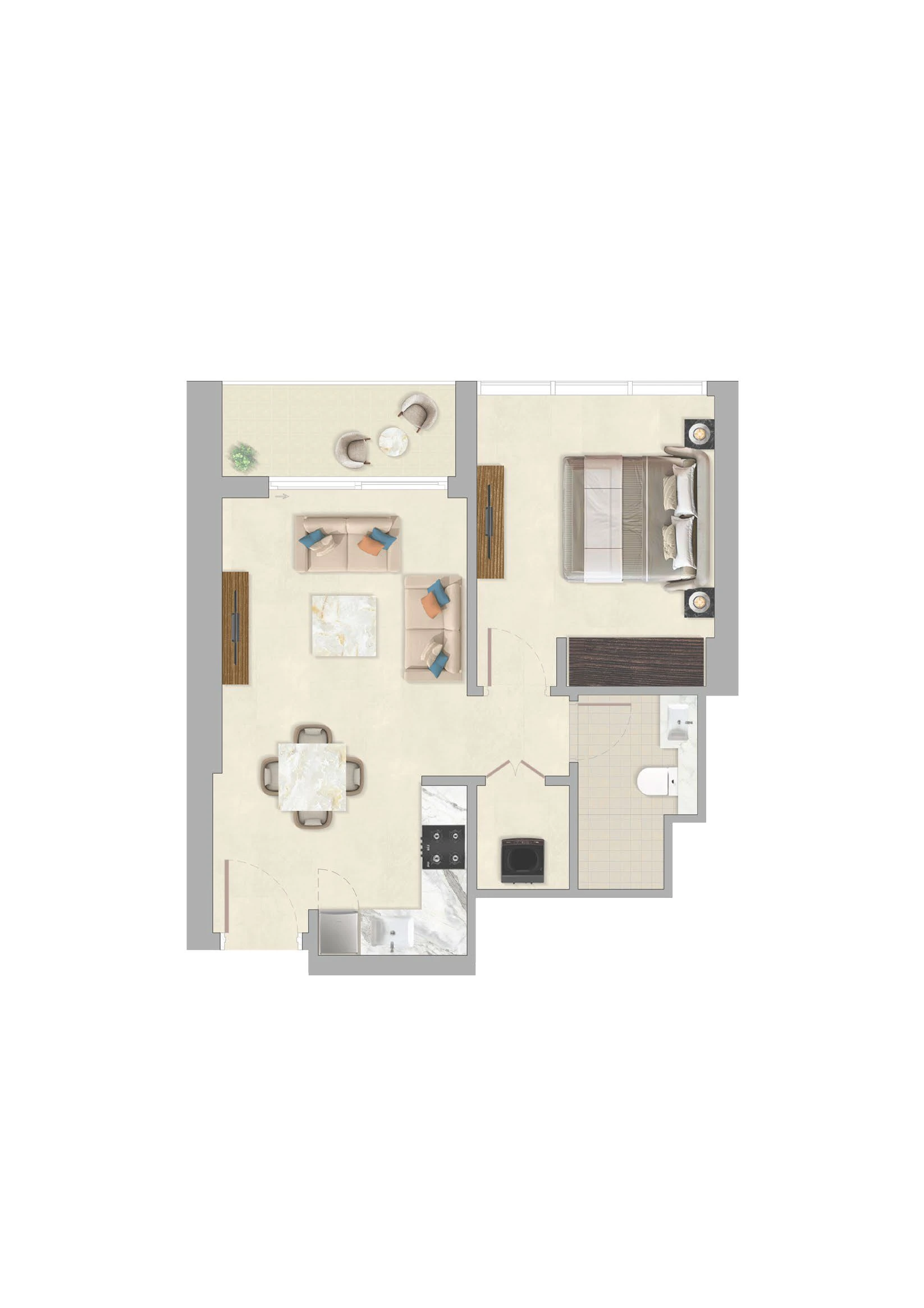 1-BR Apartments