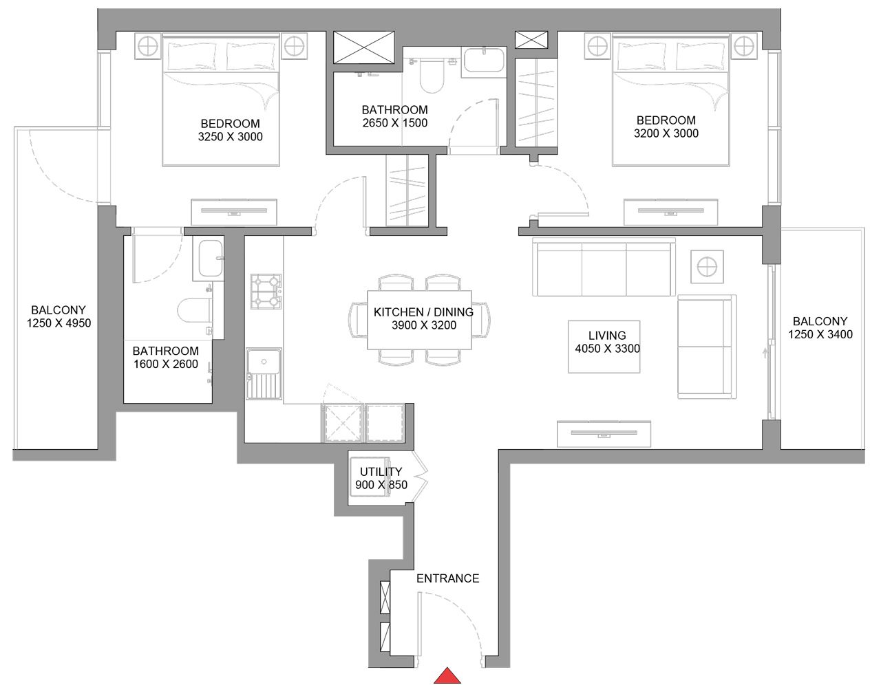 2-Bedroom Unit