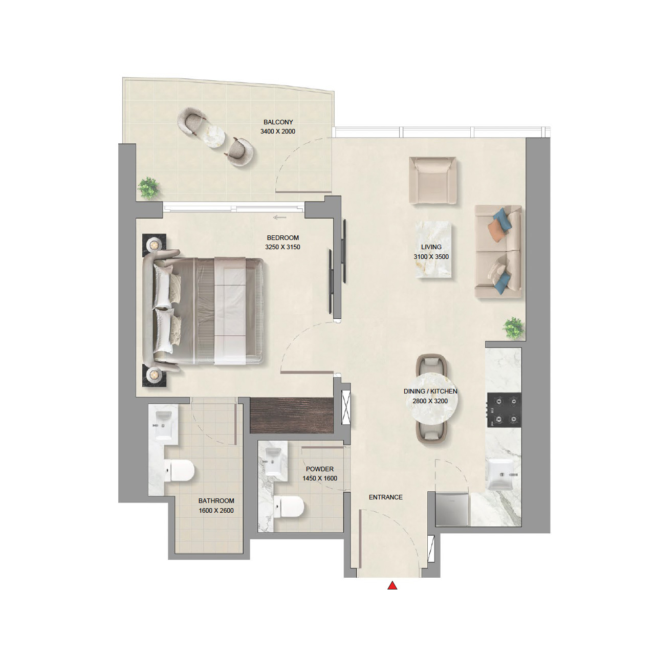 1-BR Apartments