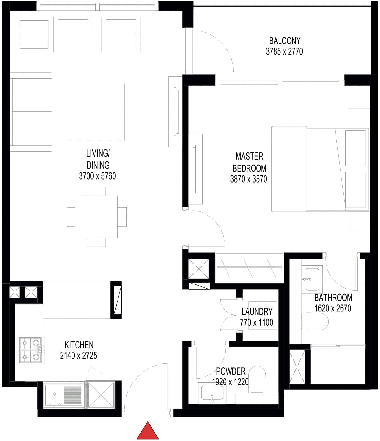 1-Bedroom Apartment