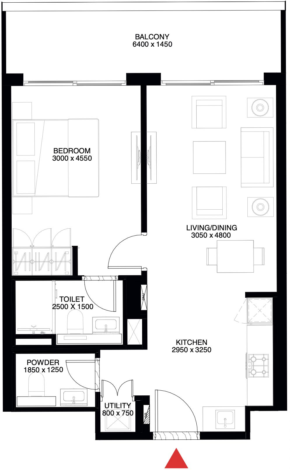 1-Bedroom Apartment