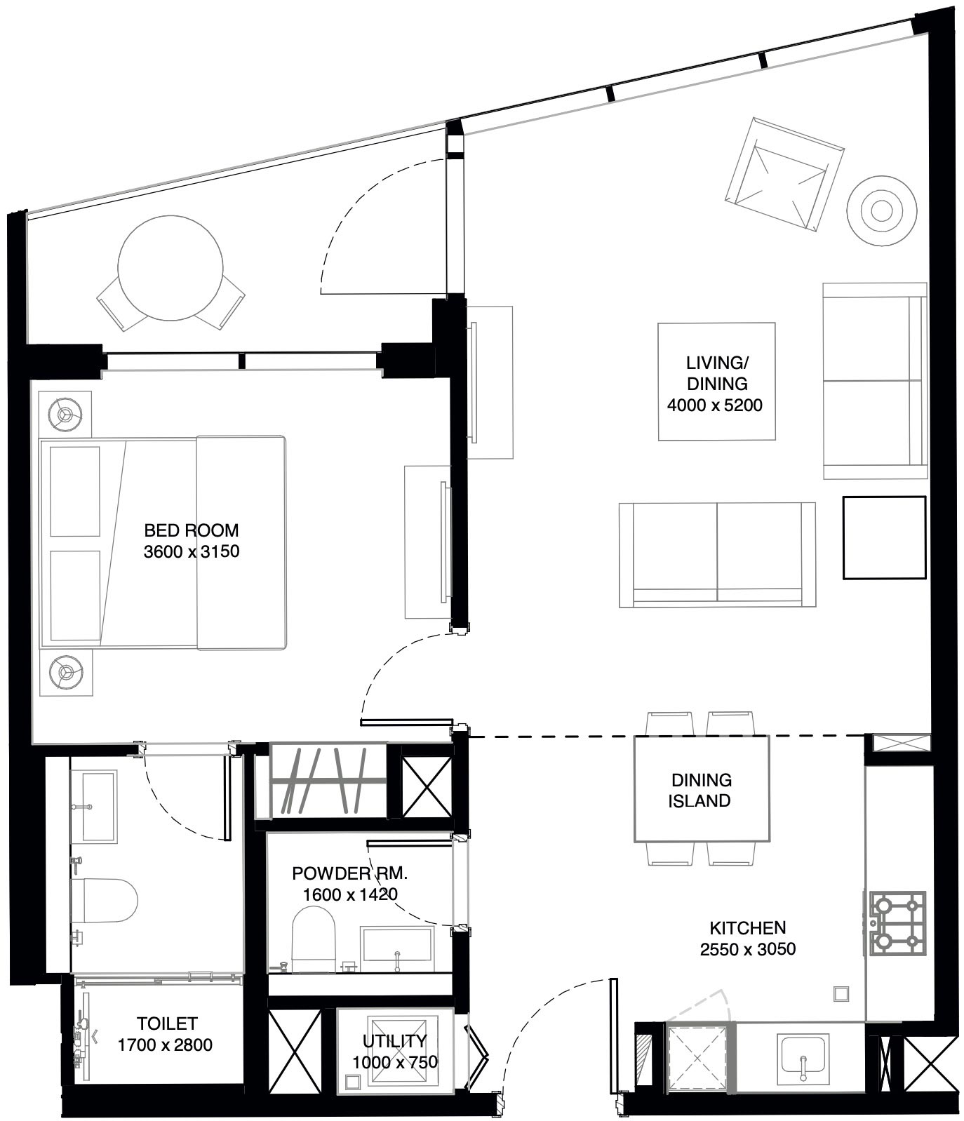 1-Bedroom Apartment