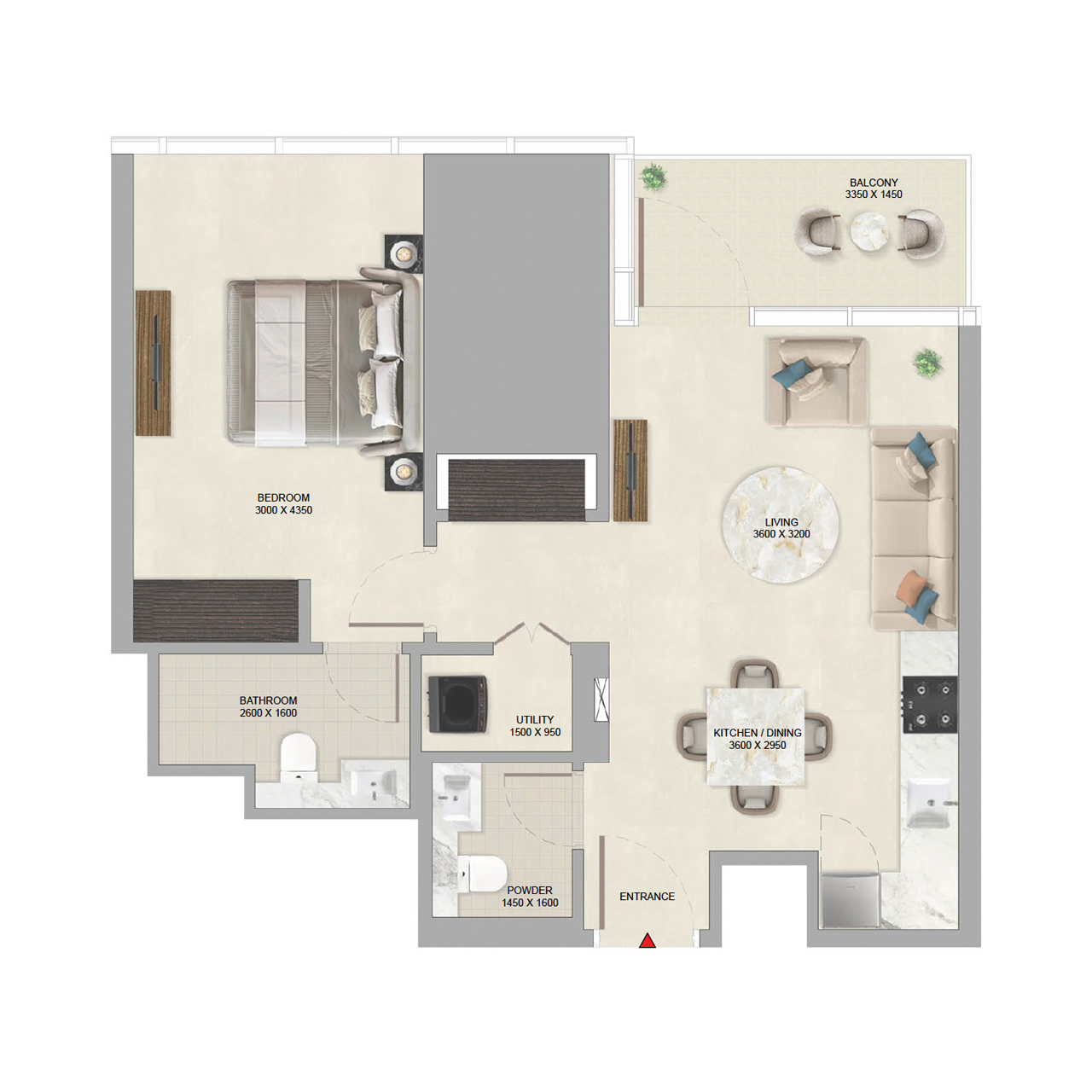 1-BR Apartments