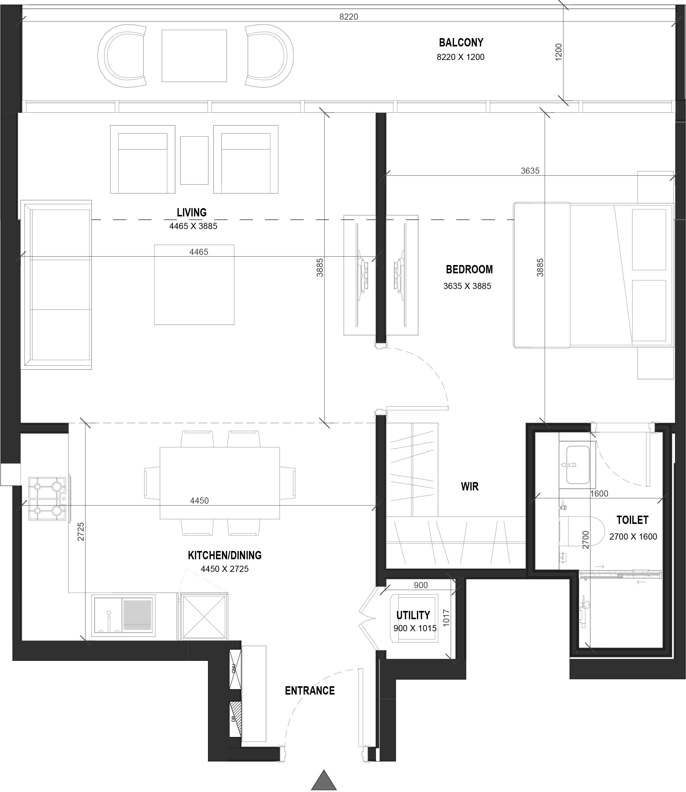 1-Bedroom Units