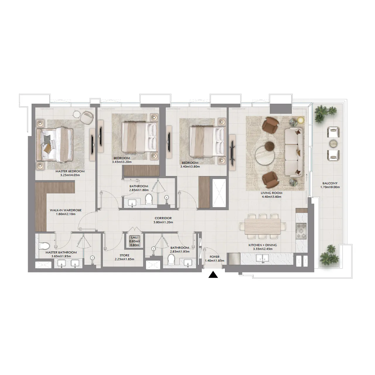 3-BR Apartments