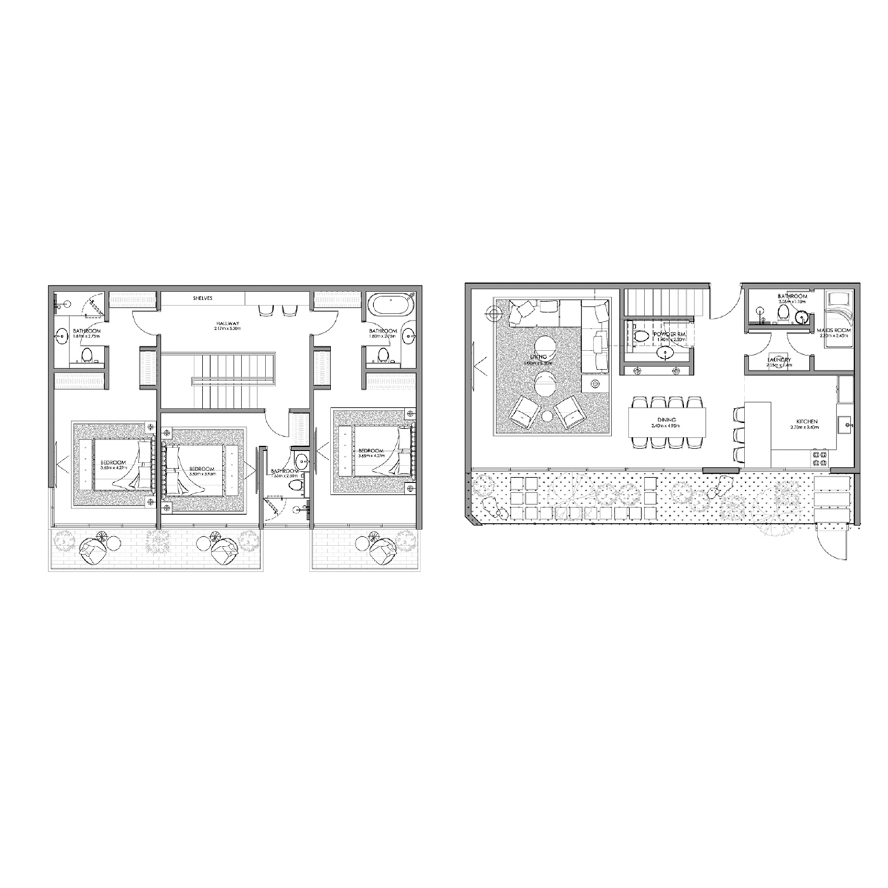 3-BR duplexes