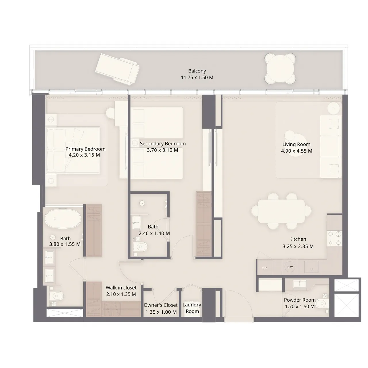 2-BR Apartments