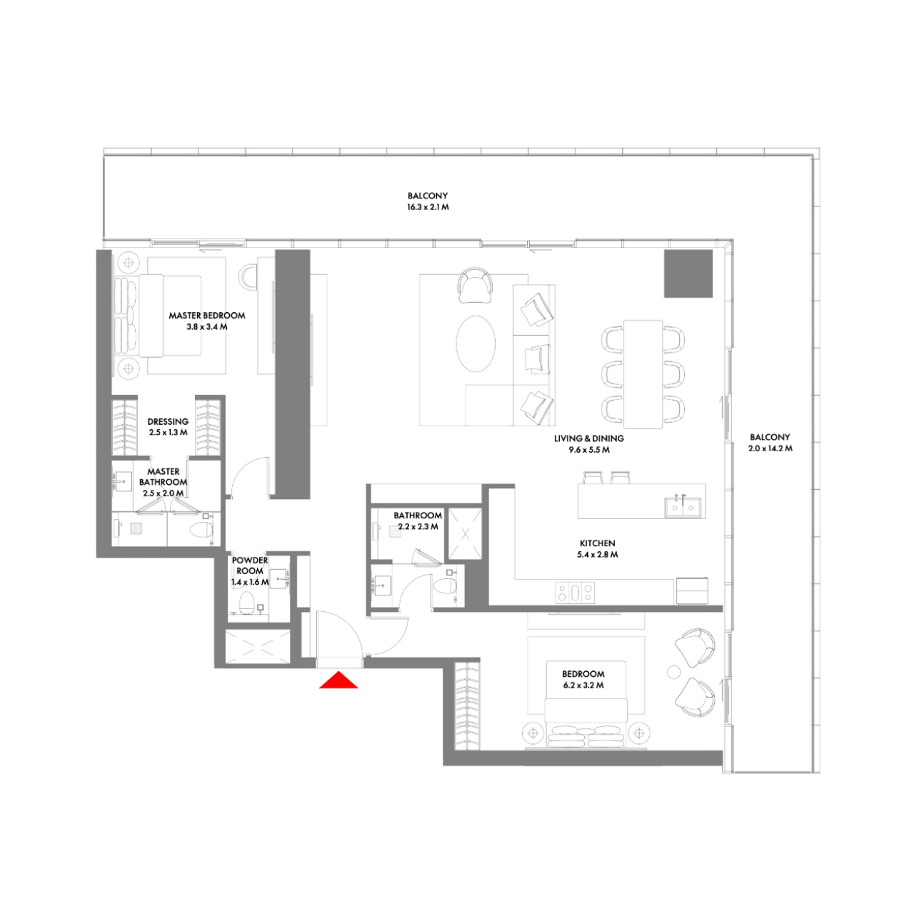 2-BR Apartments